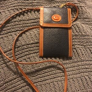 Elegant Black and Tan Crossbody Bag